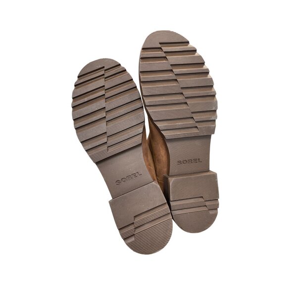 Sorel Womans brown leather ankle waterproof boots Sz 9.5 SKU 9615 - Picture 5 of 16